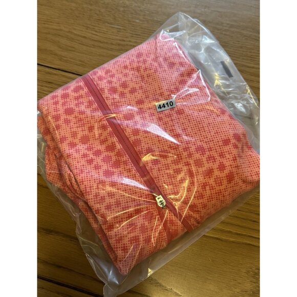 Nike Pro Women’s Large Running Shirt Peach ISH PinkDri-Fit Patterned Quarter Zip - Picture 14 of 14